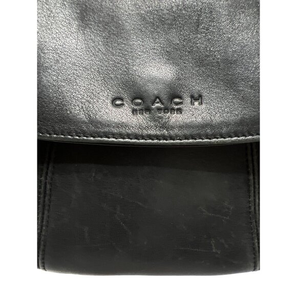 Coach Vintage Black Leather Lexington Flap Crossbody 4185 - Picture 3 of 11